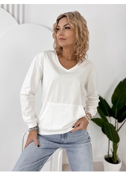 bluza cavani ecru one size ze sklepu UBRA w kategorii Bluzy damskie - zdjęcie 188646087
