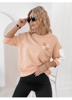 bluzka manzoni brzoskwiniowa one size ze sklepu UBRA w kategorii Bluzki damskie - zdjęcie 188646146