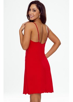 Koszulka nocna damska czerwona Lizzi, Kolor czerwony, Rozmiar S, Eldar ze sklepu Intymna w kategorii Koszule nocne - zdjęcie 188646336