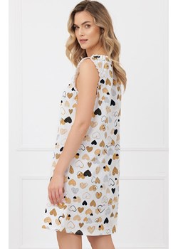 Koszula nocna damska na szerokie ramiączko Soreno, Kolor ecru-wzór, Rozmiar S, Italian Fashion ze sklepu Intymna w kategorii Koszule nocne - zdjęcie 188646649