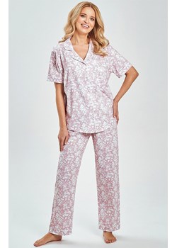 Bawełniana piżama damska rozpinana 3544 Lora, Kolor różowy-wzór, Rozmiar XL, Taro ze sklepu Intymna w kategorii Piżamy damskie - zdjęcie 188646748