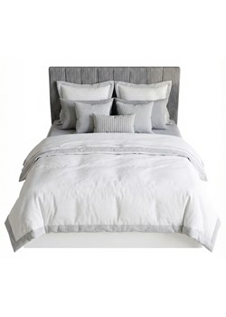 Białe łóżko ze sztruksowym szarym zagłówkiem 90x200 G8-P76 ze sklepu Edinos.pl w kategorii Łóżka i materace - zdjęcie 188646796