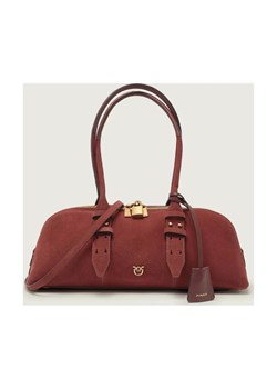 Pinko Torebka na ramię BOWLING BIG | zamsz ze sklepu Gomez Fashion Store w kategorii Torebki bagietki - zdjęcie 188647087