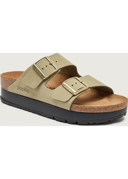 Birkenstock Klapki Arizona Flex Platform | Birkenstock x Papillio | zamsz | narrow fit ze sklepu Gomez Fashion Store w kategorii Klapki damskie - zdjęcie 188647317