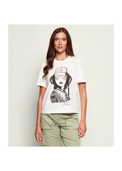 Aeronautica Militare T-shirt | Regular Fit ze sklepu Gomez Fashion Store w kategorii Bluzki damskie - zdjęcie 188647347