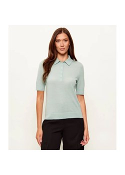 BOSS BLACK Wełniane polo Fidenka | Regular Fit ze sklepu Gomez Fashion Store w kategorii Bluzki damskie - zdjęcie 188647465