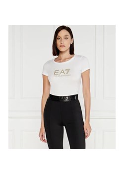 EA7 T-shirt | Slim Fit ze sklepu Gomez Fashion Store w kategorii Bluzki damskie - zdjęcie 188647887