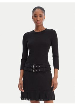 Morgan Sukienka dzianinowa 261-RANOS Czarny Slim Fit ze sklepu MODIVO w kategorii Sukienki - zdjęcie 188653917