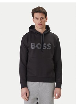BOSS Bluza Soody 50555515 Czarny Regular Fit ze sklepu MODIVO w kategorii Bluzy męskie - zdjęcie 188653999