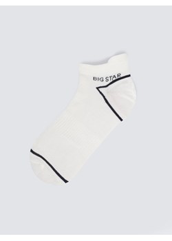 Stopki męskie bawełniane białe Serhios 100 ze sklepu Big Star w kategorii Skarpetki męskie - zdjęcie 188654946