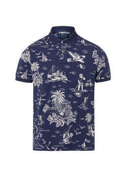 Polo Ralph Lauren Męska koszulka polo Mężczyźni Bawełna granatowy wzorzysty ze sklepu vangraaf w kategorii T-shirty męskie - zdjęcie 188655355