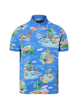 Polo Ralph Lauren Męska koszulka polo Mężczyźni Bawełna niebieski wzorzysty ze sklepu vangraaf w kategorii T-shirty męskie - zdjęcie 188655356