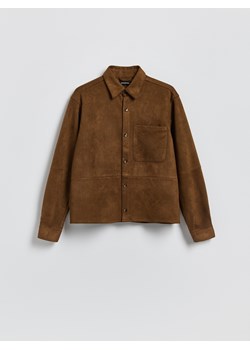 Reserved - Kurtka koszulowa z imitacji zamszu - brązowy ze sklepu Reserved w kategorii Kurtki męskie - zdjęcie 188655718