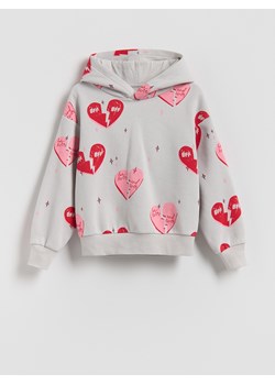 Reserved - Bluza z kapturem - jasnoszary ze sklepu Reserved w kategorii Bluzy dziewczęce - zdjęcie 188655895