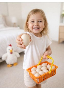 Sinsay - Zestaw zabawkowych jajek w koszyku - wielobarwny ze sklepu Sinsay w kategorii Zabawki - zdjęcie 188656525