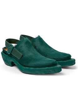 Camper Skórzane chodaki w kolorze zielonym ze sklepu Limango Polska w kategorii Klapki damskie - zdjęcie 188657468