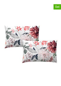 Monsun Poszewki (2 szt.) "Alur" w kolorze białym ze wzorem ze sklepu Limango Polska w kategorii Poduszki dekoracyjne - zdjęcie 188659808