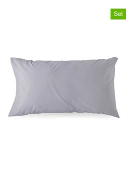 Monsun Poszewki (2 szt.) "Sakura" w kolorze szarym ze sklepu Limango Polska w kategorii Poduszki dekoracyjne - zdjęcie 188659916