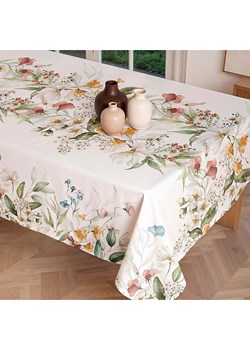 Mint Rugs Obrus "Floral And Tropical Maddy" w kolorze biało-jasnoróżowo-zielonym ze sklepu Limango Polska w kategorii Obrusy i bieżniki - zdjęcie 188659969