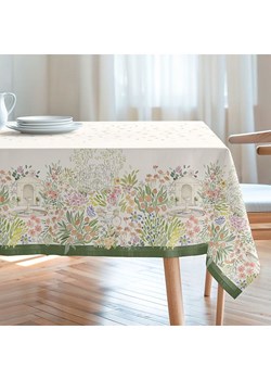 Mint Rugs Obrus "Floral And Tropical Orion" w kolorze biało-zielono-jasnoróżowym ze sklepu Limango Polska w kategorii Obrusy i bieżniki - zdjęcie 188660036