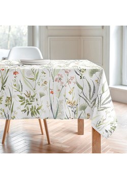 Mint Rugs Obrus "Floral And Tropical Jayla" w kolorze biało-zielono-jasnoróżowym ze sklepu Limango Polska w kategorii Obrusy i bieżniki - zdjęcie 188660048