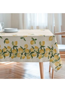 Mint Rugs Obrus "Natural Lemon" w kolorze kremowo-żółto-zielonym ze sklepu Limango Polska w kategorii Obrusy i bieżniki - zdjęcie 188660078