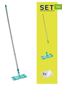 Leifheit 3-częściowy zestaw "Clean &amp; Away" w kolorze turkusowym ze sklepu Limango Polska w kategorii Akcesoria kuchenne - zdjęcie 188660248