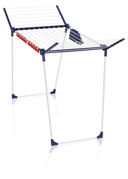 Leifheit Suszarka w kolorze granatowo-białym na pranie - szer. 157 cm ze sklepu Limango Polska w kategorii Akcesoria łazienkowe - zdjęcie 188660255