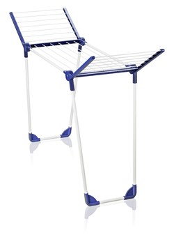 Leifheit Suszarka w kolorze granatowo-białym na pranie - szer. 149 cm ze sklepu Limango Polska w kategorii Akcesoria łazienkowe - zdjęcie 188660278