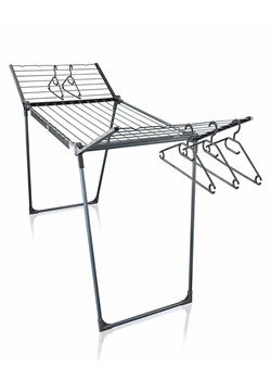 Leifheit Suszarka "Pegasus 200" w kolorze czarnym na pranie - 167 x 107 cm ze sklepu Limango Polska w kategorii Akcesoria łazienkowe - zdjęcie 188660709