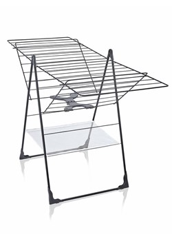 Leifheit Suszarka "Classic 250 Flex" w kolorze czarnym na pranie - 151 x 94 cm ze sklepu Limango Polska w kategorii Akcesoria łazienkowe - zdjęcie 188660715