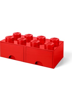 LEGO Pojemnik "Brick 8" w kolorze czerwonym z szufladami - 50 x 18 x 25 cm ze sklepu Limango Polska w kategorii Pojemniki kuchenne - zdjęcie 188660829