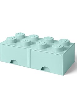 LEGO Pojemnik "Brick 8" w kolorze błękitnym z szufladami - 50 x 18 x 25 cm ze sklepu Limango Polska w kategorii Pojemniki kuchenne - zdjęcie 188660858
