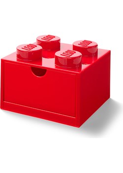 LEGO Pojemnik "Brick 4" w kolorze czerwonym z szufladami - 15,8 x 15,8 x 11,3 cm ze sklepu Limango Polska w kategorii Pojemniki kuchenne - zdjęcie 188660908