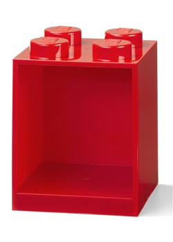 LEGO Regał ścienny "4 Knobs" w kolorze czerwonym - 15,9 x 47 x 16,1 cm ze sklepu Limango Polska w kategorii Meble dziecięce - zdjęcie 188661155