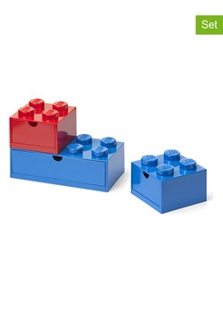 LEGO Pojemniki (3 szt.) w kolorze niebiesko-czerwonym z szufladą ze sklepu Limango Polska w kategorii Pojemniki kuchenne - zdjęcie 188661198