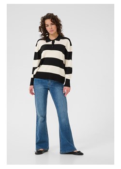 Kaffe Koszulka polo w kolorze kremowo-czarnym ze sklepu Limango Polska w kategorii Bluzki damskie - zdjęcie 188661515