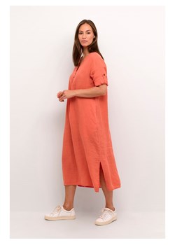 Kaffe Lniana sukienka w kolorze pomarańczowym ze sklepu Limango Polska w kategorii Sukienki - zdjęcie 188661678