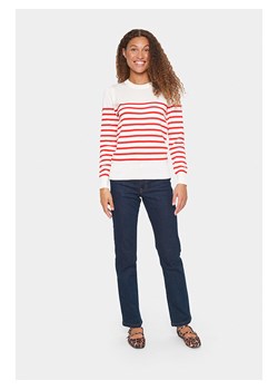 SAINT TROPEZ Sweter w kolorze biało-czerwonym ze sklepu Limango Polska w kategorii Swetry damskie - zdjęcie 188662609