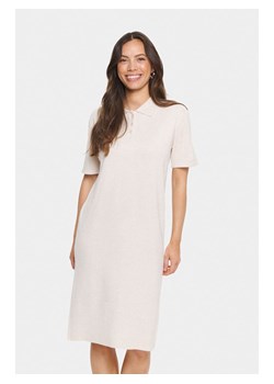 SAINT TROPEZ Sukienka dzianinowa w kolorze kremowym ze sklepu Limango Polska w kategorii Sukienki - zdjęcie 188662758