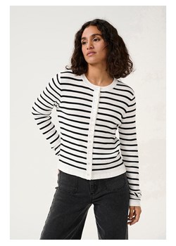 Kaffe Kardigan "Lilibeth" w kolorze biało-czarnym ze sklepu Limango Polska w kategorii Swetry damskie - zdjęcie 188664129