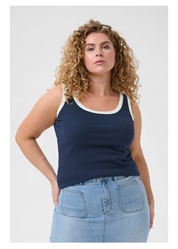 KAFFE curve Top w kolorze granatowym ze sklepu Limango Polska w kategorii Bluzki damskie - zdjęcie 188665035