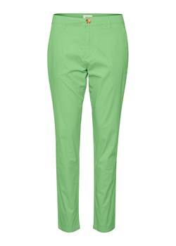SAINT TROPEZ Spodnie chino "Phila" w kolorze zielonym ze sklepu Limango Polska w kategorii Spodnie damskie - zdjęcie 188665218