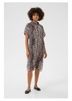 CULTURE Sukienka w kolorze jasnobrązowo-czarnym ze sklepu Limango Polska w kategorii Sukienki - zdjęcie 188665237