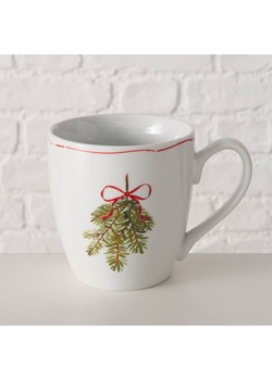 Boltze Kubek jumbo "Noelle" w kolorze biało-zielonym - 480 ml ze sklepu Limango Polska w kategorii Naczynia - zdjęcie 188666128