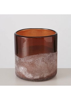 Boltze Świecznik "Halla" w kolorze pomarańczowym - wys. 10 x Ø 10 cm ze sklepu Limango Polska w kategorii Świeczniki - zdjęcie 188666299