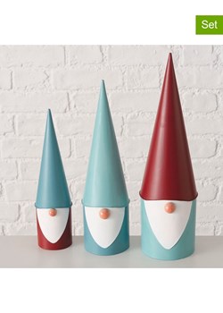 Boltze Figurki dekoracyjne (3 szt.) "Remsy" w kolorze czerwono-miętowym ze sklepu Limango Polska w kategorii Dekoracje - zdjęcie 188666385
