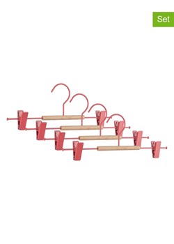 Bizzotto Wieszaki (4 szt.) w kolorze różowo-beżowym na ubrania - 35 x 12 cm ze sklepu Limango Polska w kategorii Szafy - zdjęcie 188666547