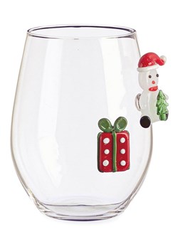 Bizzotto Szklanka "Snowman" ze wzorem - wys. 12 x Ø 9 cm ze sklepu Limango Polska w kategorii Naczynia - zdjęcie 188666555