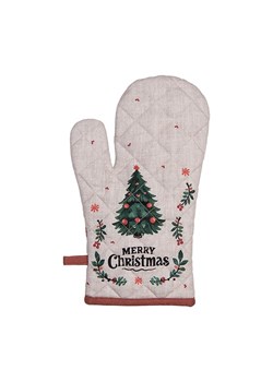 Clayre &amp; Eef Rękawica kuchenna w kolorze beżowo-zielonym - 30 x 18 cm ze sklepu Limango Polska w kategorii Tekstylia kuchenne - zdjęcie 188666705